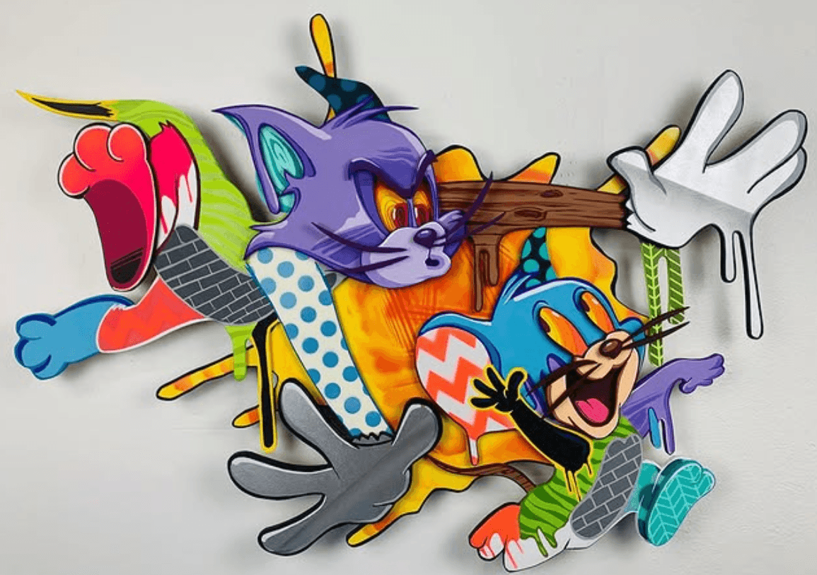 Wood cut outs and sculptural pieces by Bulk Styles